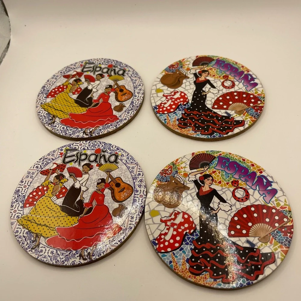 Colorful‎ Spanish Themed Coasters Set